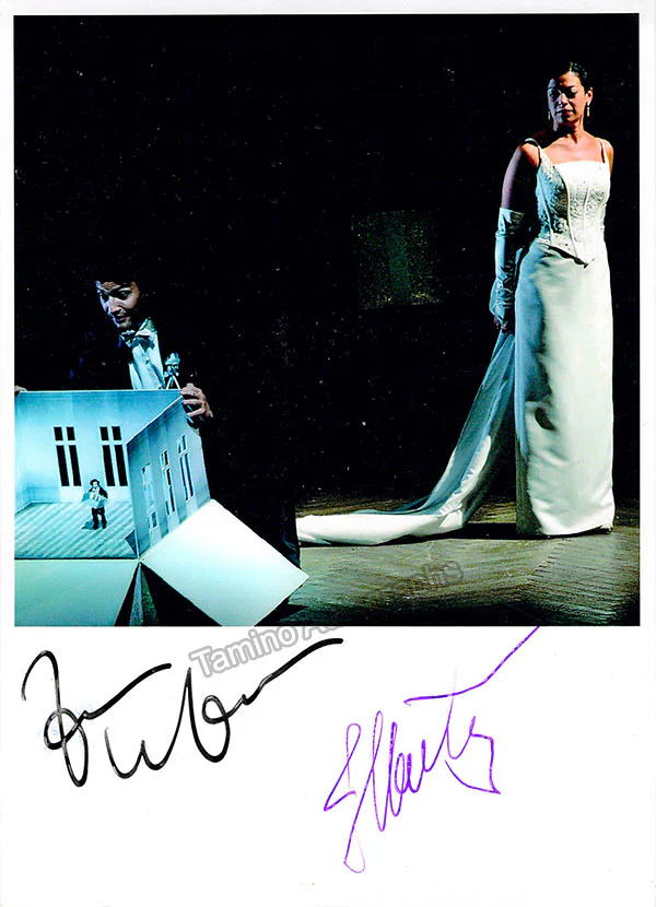 Kaufmann, Jonas - Martinez, Iride - Double Signed Photograph in Entfuhrung