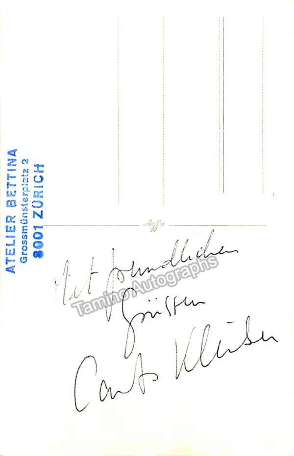 Kleiber, Carlos - Signed Photo - Image 2