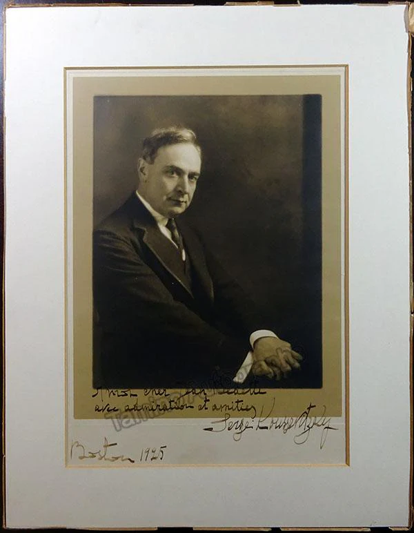 Koussevitzky, Serge - Large Signed Photo 1925