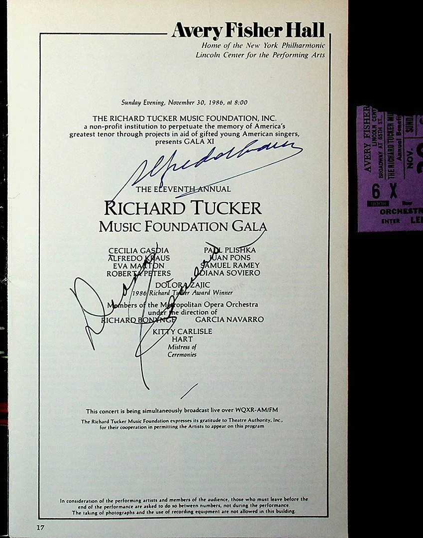 Kraus, Alfredo - Signed Opera Programs (Various Options) - Image 13