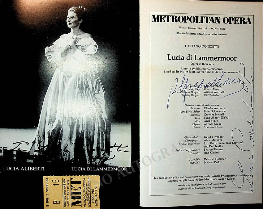 Kraus, Alfredo - Signed Opera Programs (Various Options) - Image 15