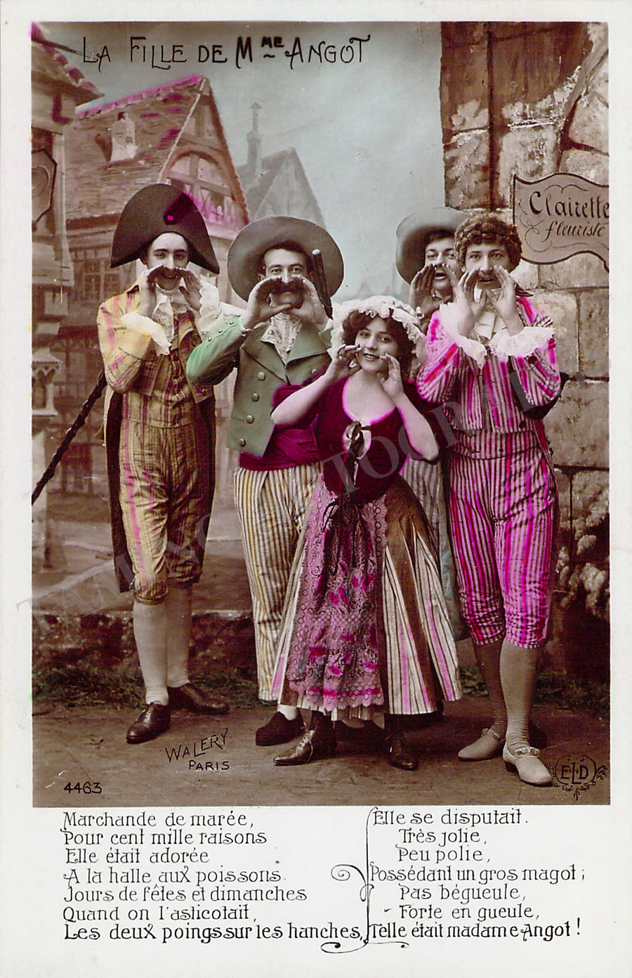 La Fille de Madame Angot - Set of 10 Vintage Photo Postcards