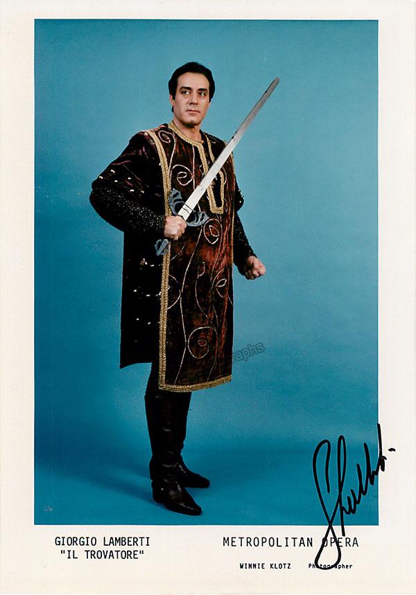 LAMBERTI, Giorgio (Various Autographs) - Image 2