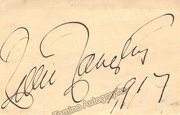 Langtry, Lillie - set of 1 signed card and photo memorabilia - Image 4