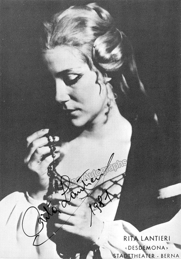 LANTIERI, Rita (Various Autographs) - Image 4
