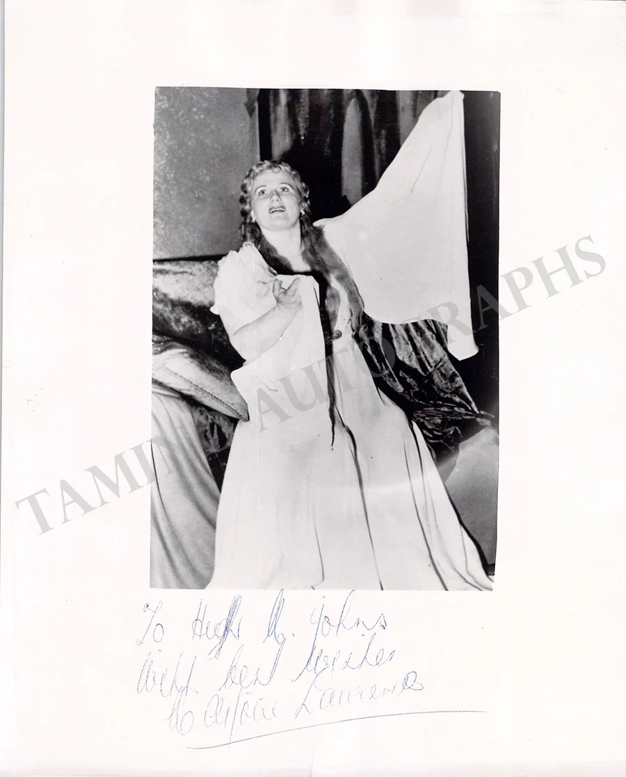 LAWRENCE, Marjorie (Various Autographs) - Image 8
