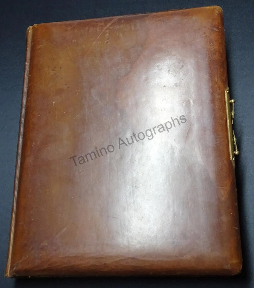 Antique Leather Cabinet and CDV Photo Album - Image 5