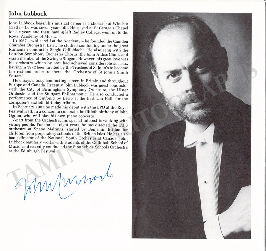 Leeds International Concert Season - Lot of 25 Signed Programs 1983-1987 - Image 48