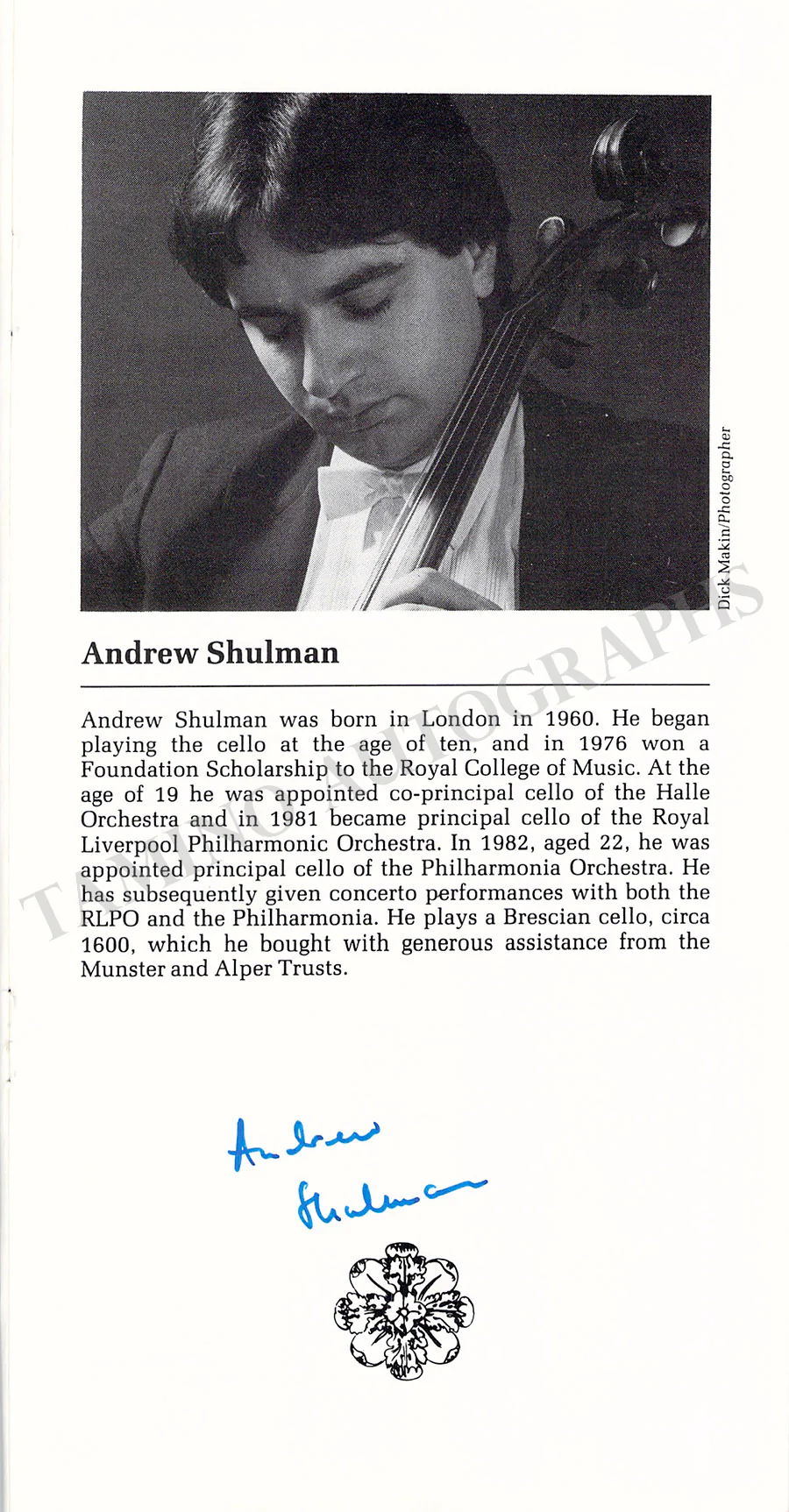 Leeds International Concert Season - Lot x 13 Signed Programs 1985-1986 - Image 5