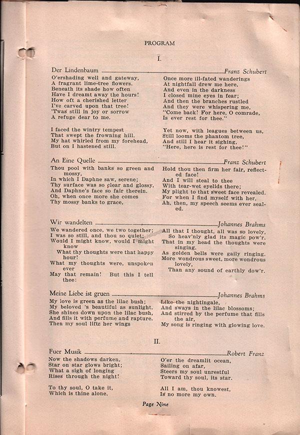 Lehmann, Lotte - Signed Programs (Various Options) - Image 4