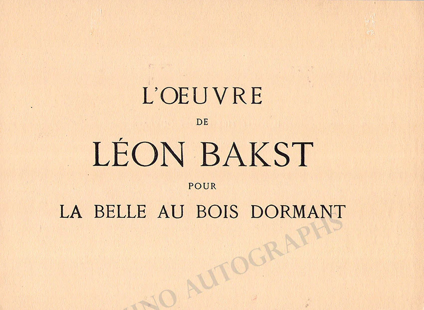 Bakst, Leon - Signed Card - Image 2