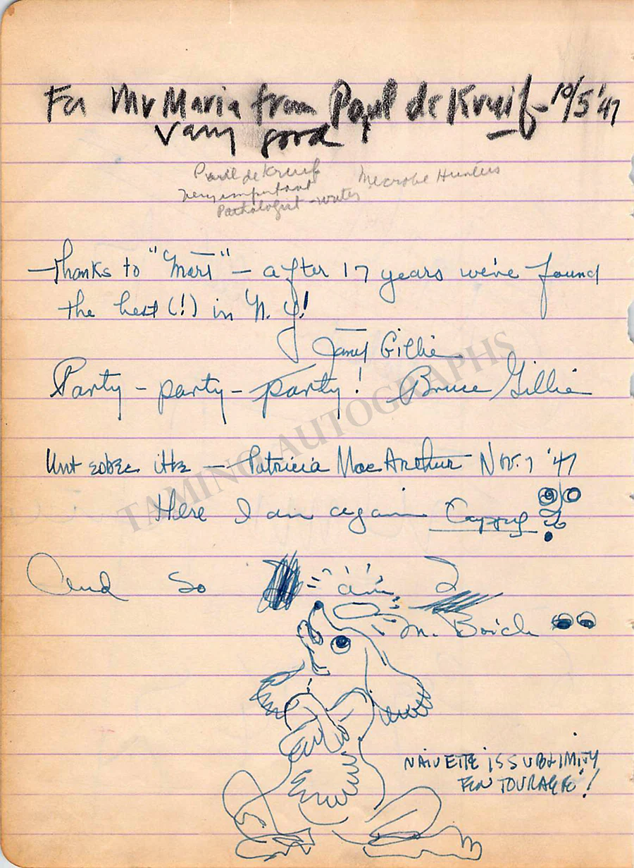 Refice, Licinio - Autograph Music Quote Signed 1947 - Image 2