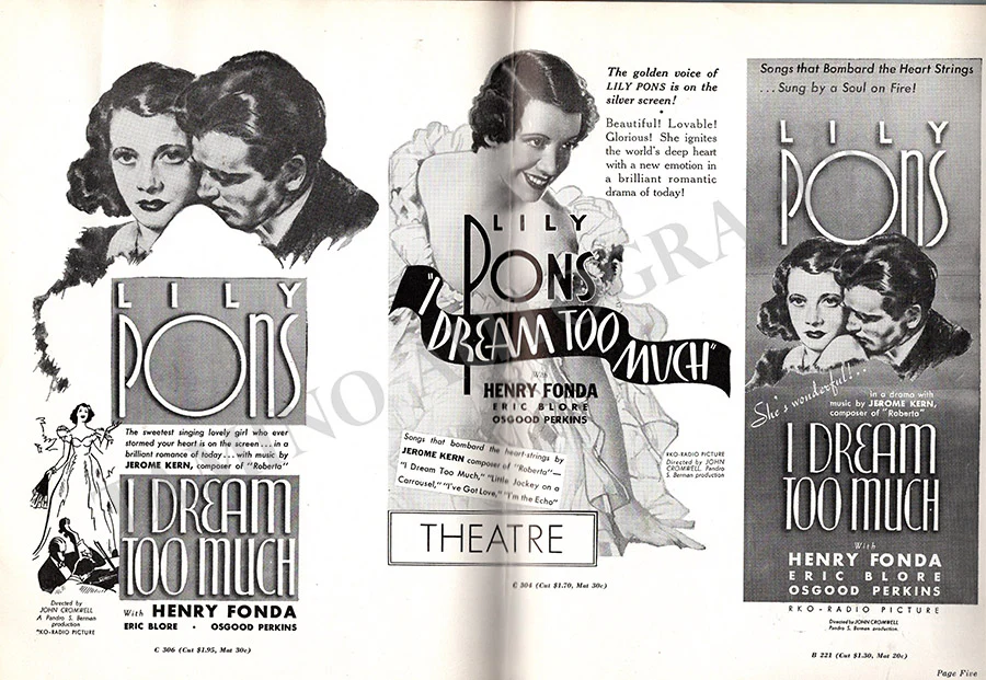 Pons, Lily - Promo Booklet "I Dream Too Much" - Image 3