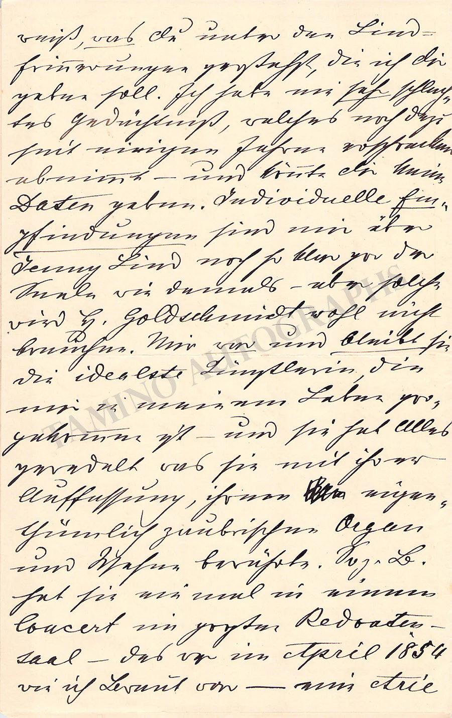 Lind, Jenny - Lot of 10 Autograph Letters Signed from friends and contemporaries - Image 13