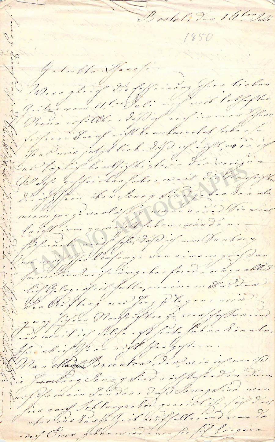 Lind, Jenny - Lot of 10 Autograph Letters Signed from friends and contemporaries - Image 20