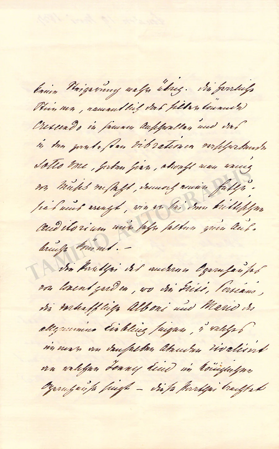 Lind, Jenny - Lot of 10 Autograph Letters Signed from friends and contemporaries - Image 25