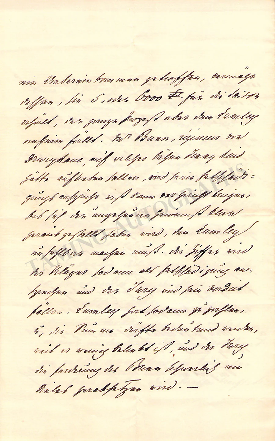 Lind, Jenny - Lot of 10 Autograph Letters Signed from friends and contemporaries - Image 27