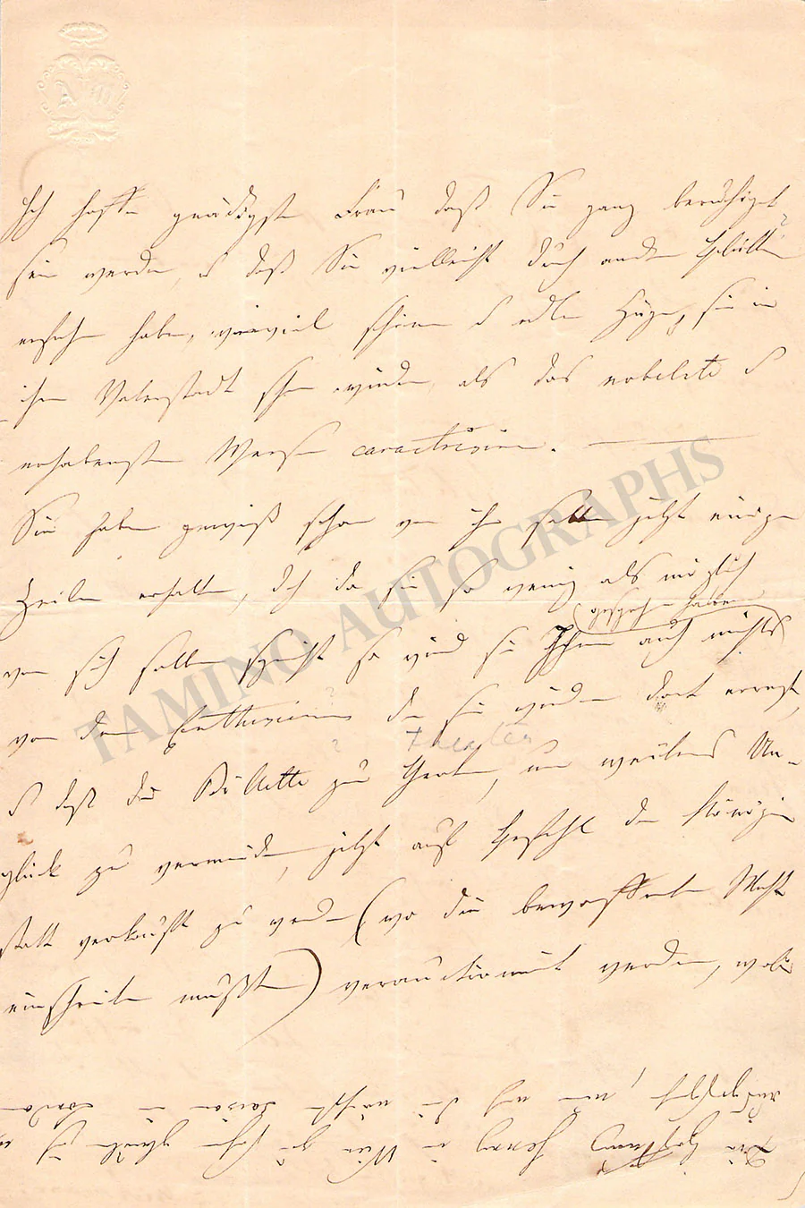Lind, Jenny - Lot of 10 Autograph Letters Signed from friends and contemporaries - Image 35