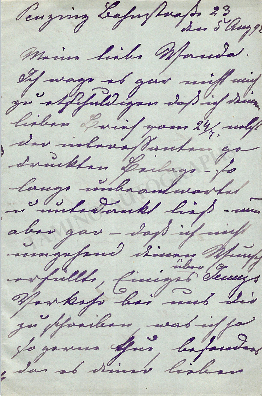 Lind, Jenny - Lot of 10 Autograph Letters Signed from friends and contemporaries - Image 93