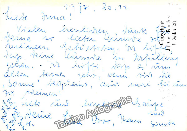 OTTO, Lisa (Various Autographs) - Image 5