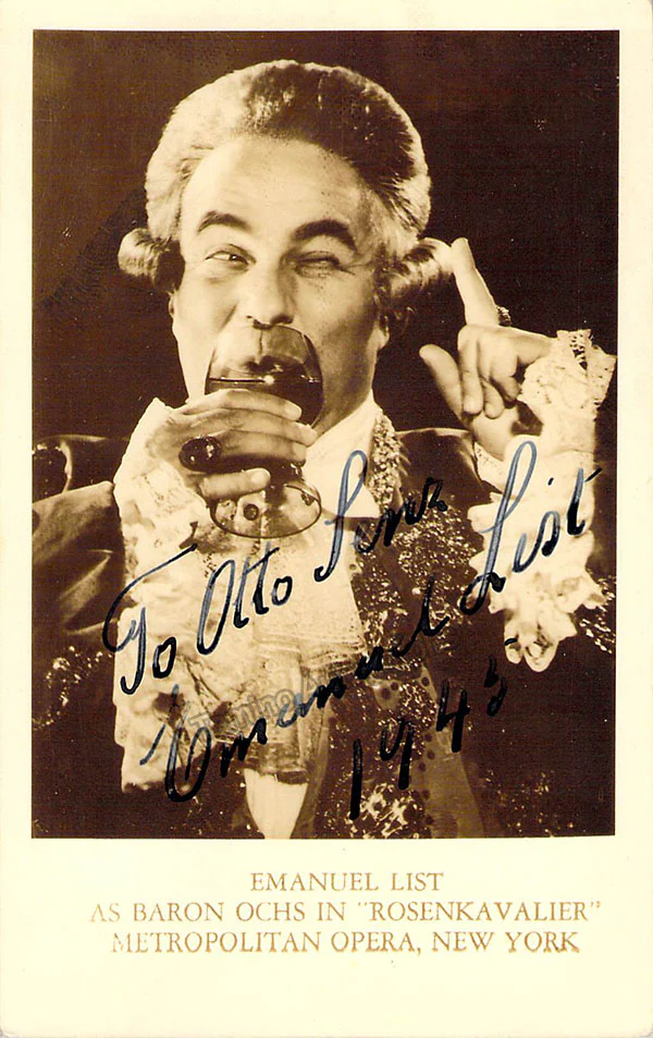 LIST, Emanuel (Various Autographs) - Image 17