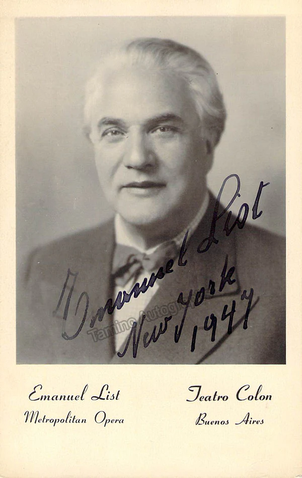 LIST, Emanuel (Various Autographs) - Image 20