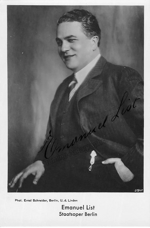 LIST, Emanuel (Various Autographs) - Image 22