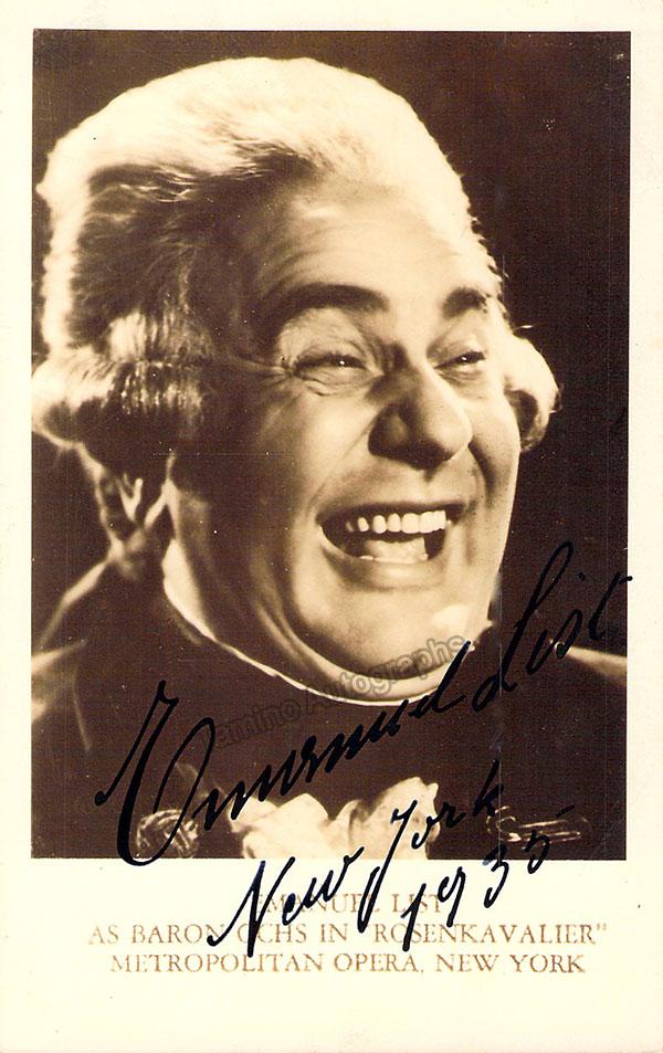 LIST, Emanuel (Various Autographs) - Image 6