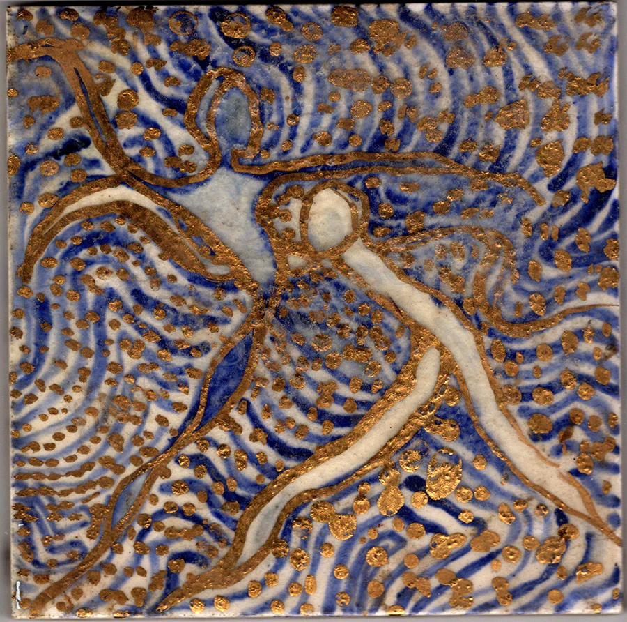 Lehmann, Lotte - Set of 2 Painted & Signed Tiles - Image 2