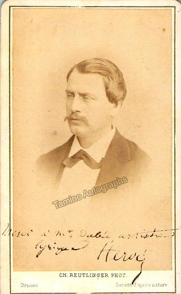 Ronger, Louis (Hervé) - Signed CDV Photo