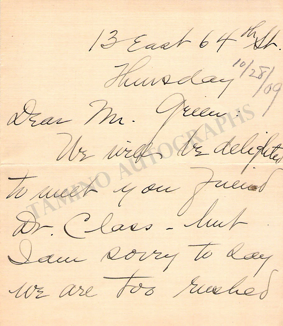 Homer, Louise - Autograph Manuscripts (Various Options) - Image 13