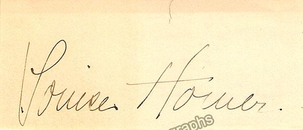 Homer, Louise - Autograph Manuscripts (Various Options) - Image 3