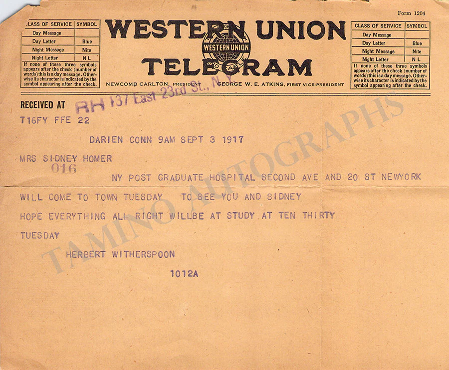 Homer, Louise - Collection of Documents - Image 40