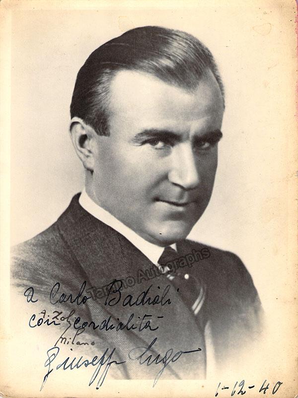 LUGO, Giuseppe (Various Autographs)