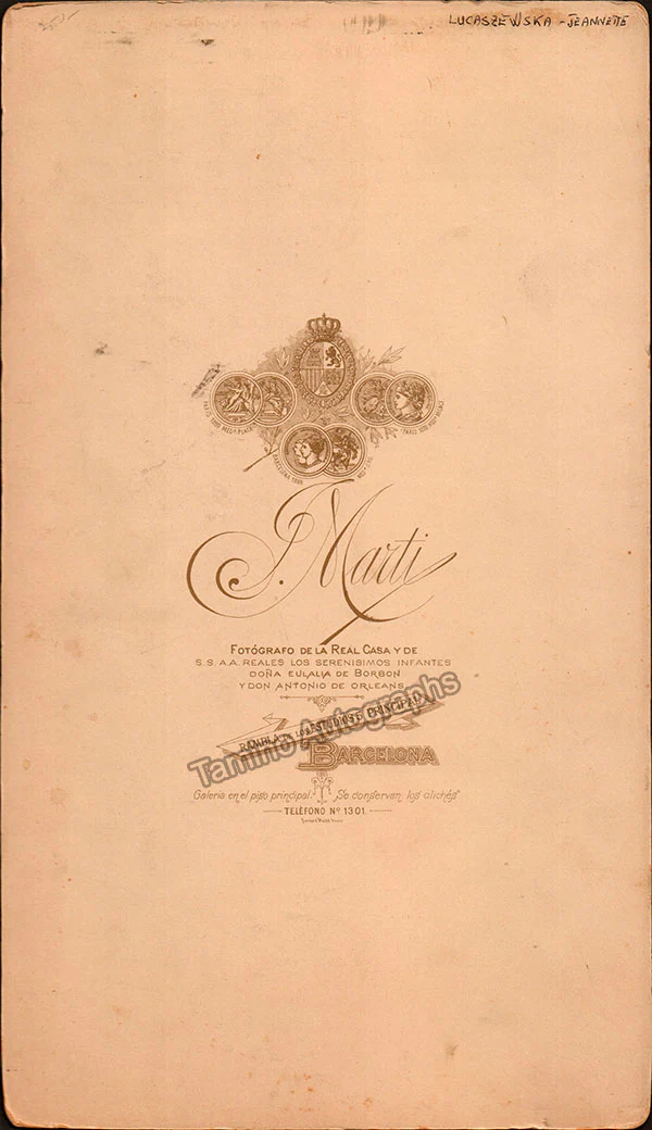 Lukaszewska, Janina - Signed Cabinet Photograph - Image 2
