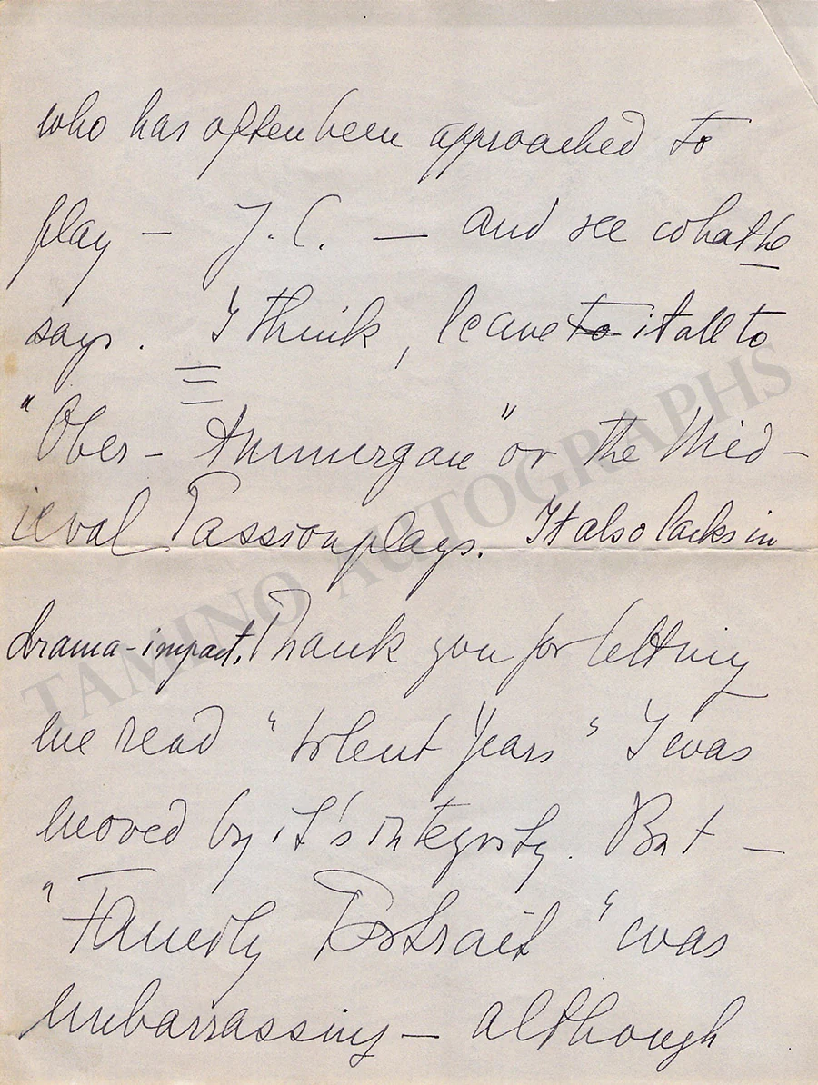 Christians, Mady - Set of 5 Signed Letters - Image 3