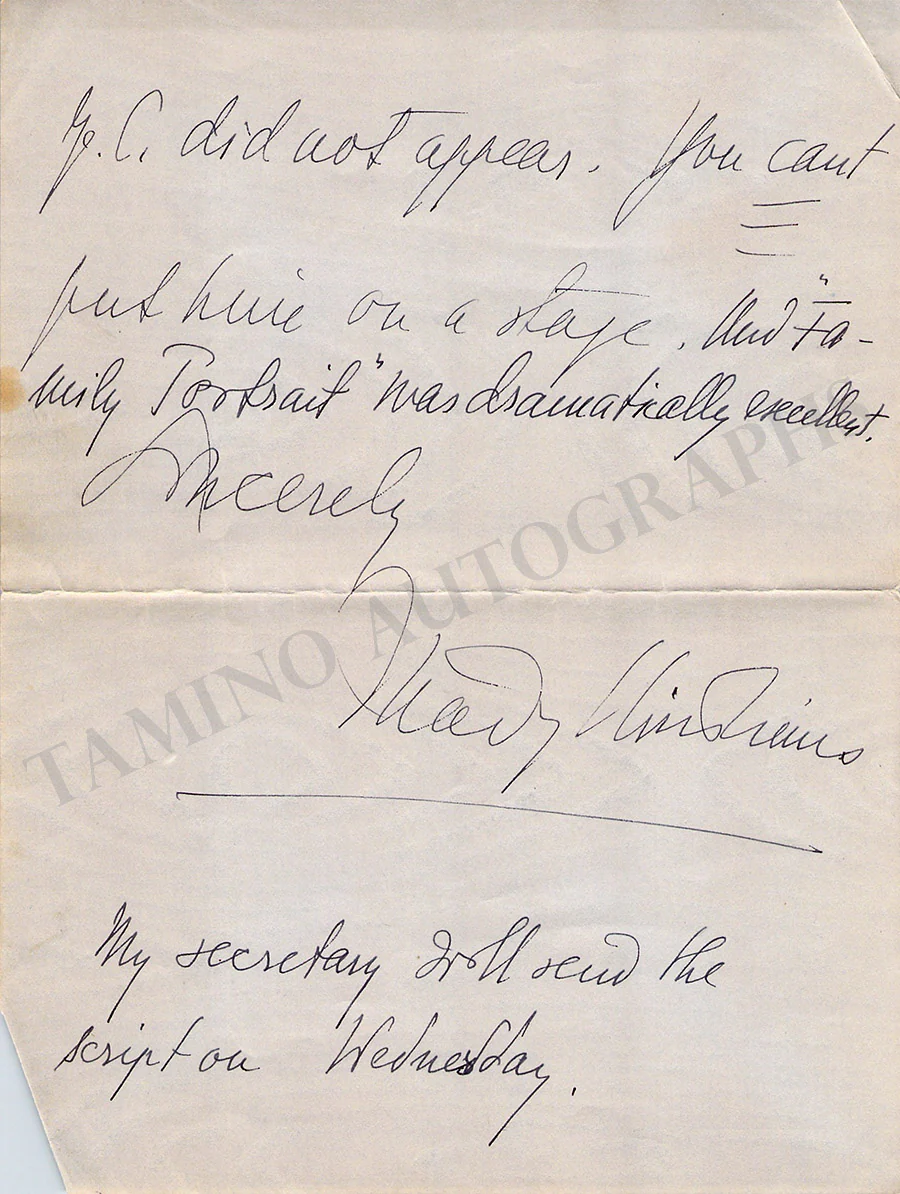 Christians, Mady - Set of 5 Signed Letters - Image 4