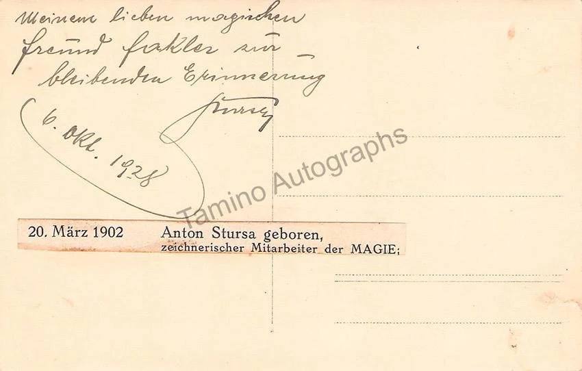 Magician and Illusionist Autograph and Clip Collection 1930-1965 - Image 102