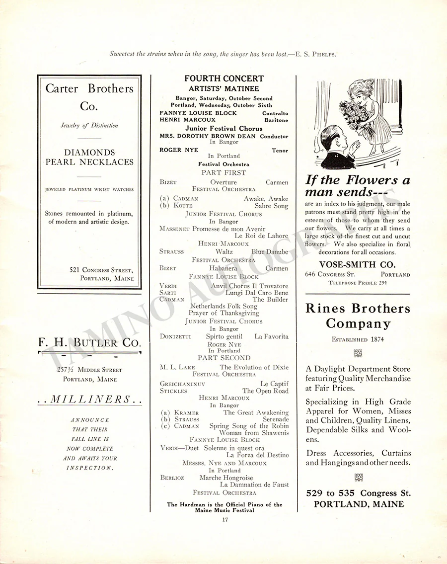 Maine Music Festival - Set of 3 Programs (1901, 1918, 1926) - Image 25