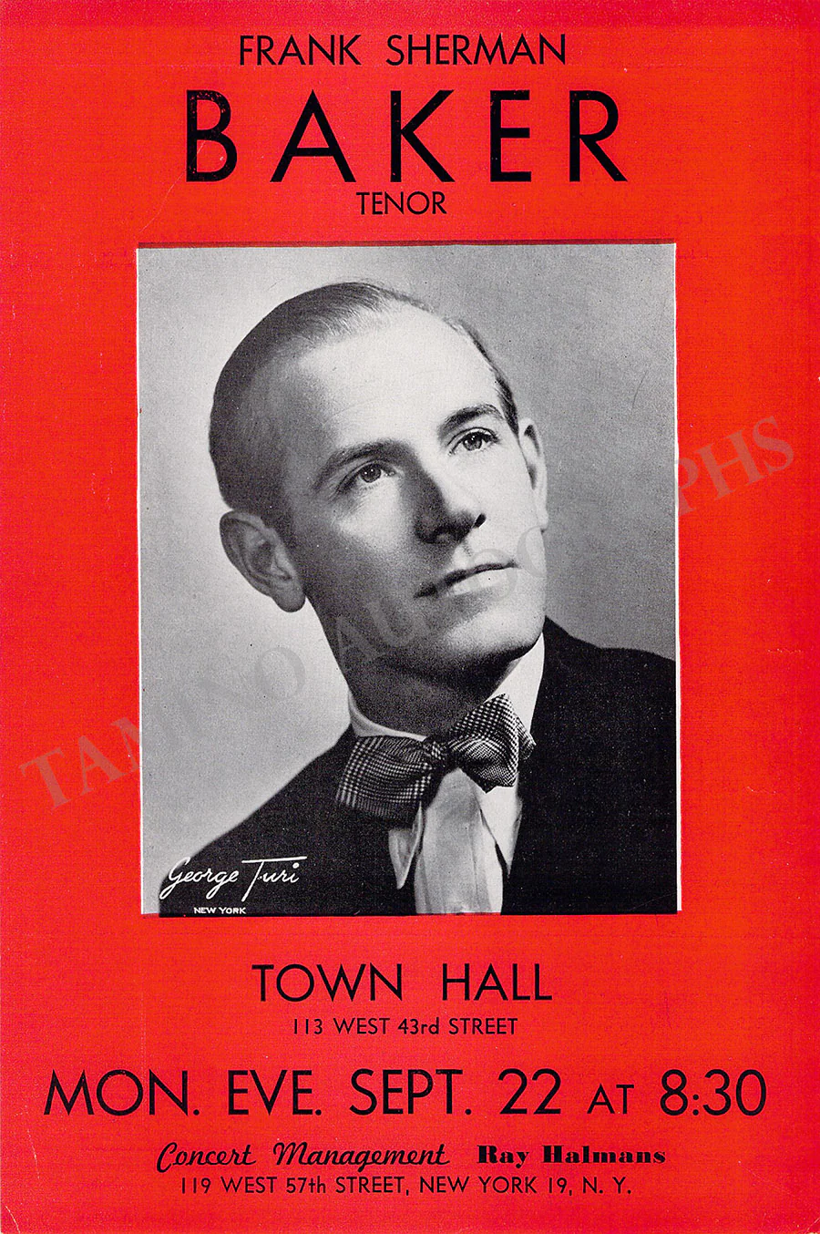 Male Singers - Collection of 90+ Playbills, Brochures & Programs - Image 108
