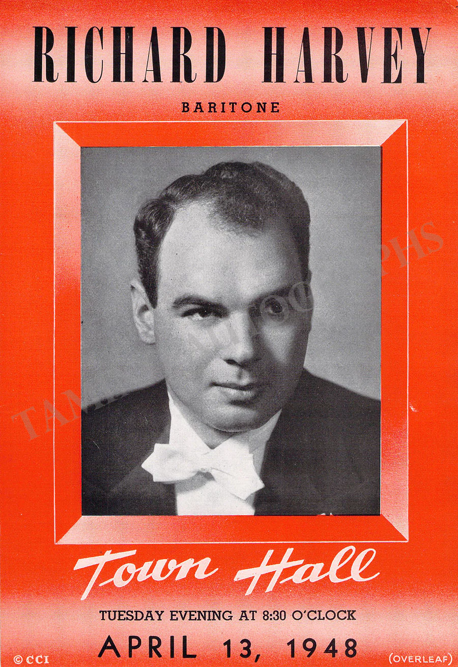 Male Singers - Collection of 90+ Playbills, Brochures & Programs - Image 132