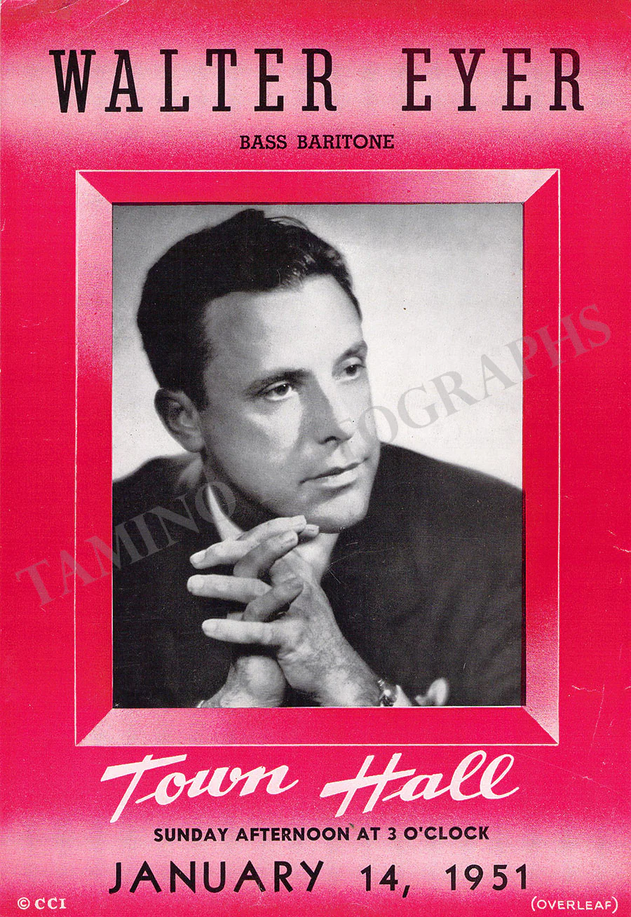 Male Singers - Collection of 90+ Playbills, Brochures & Programs - Image 14