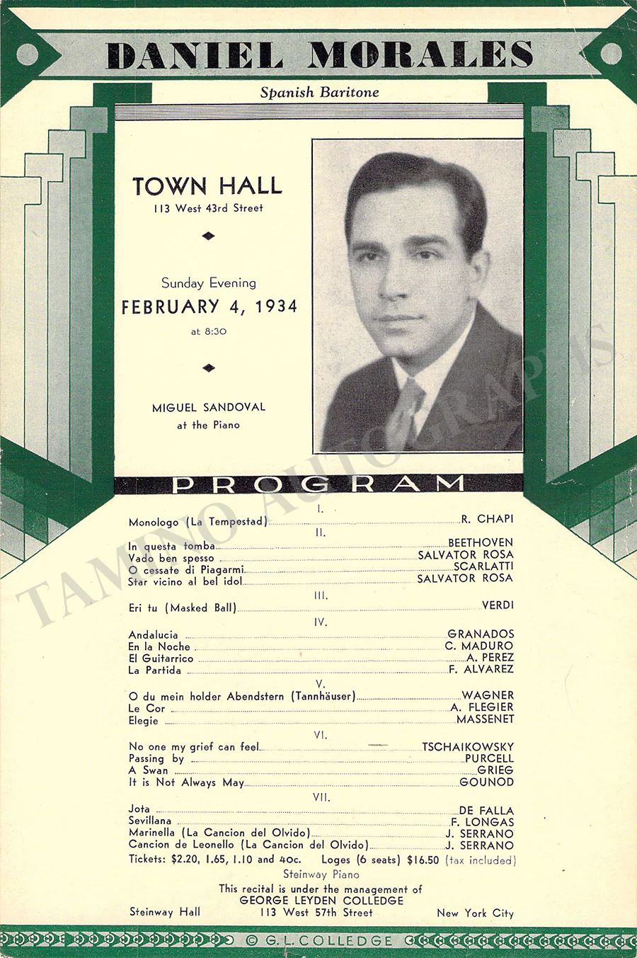 Male Singers - Collection of 90+ Playbills, Brochures & Programs - Image 16