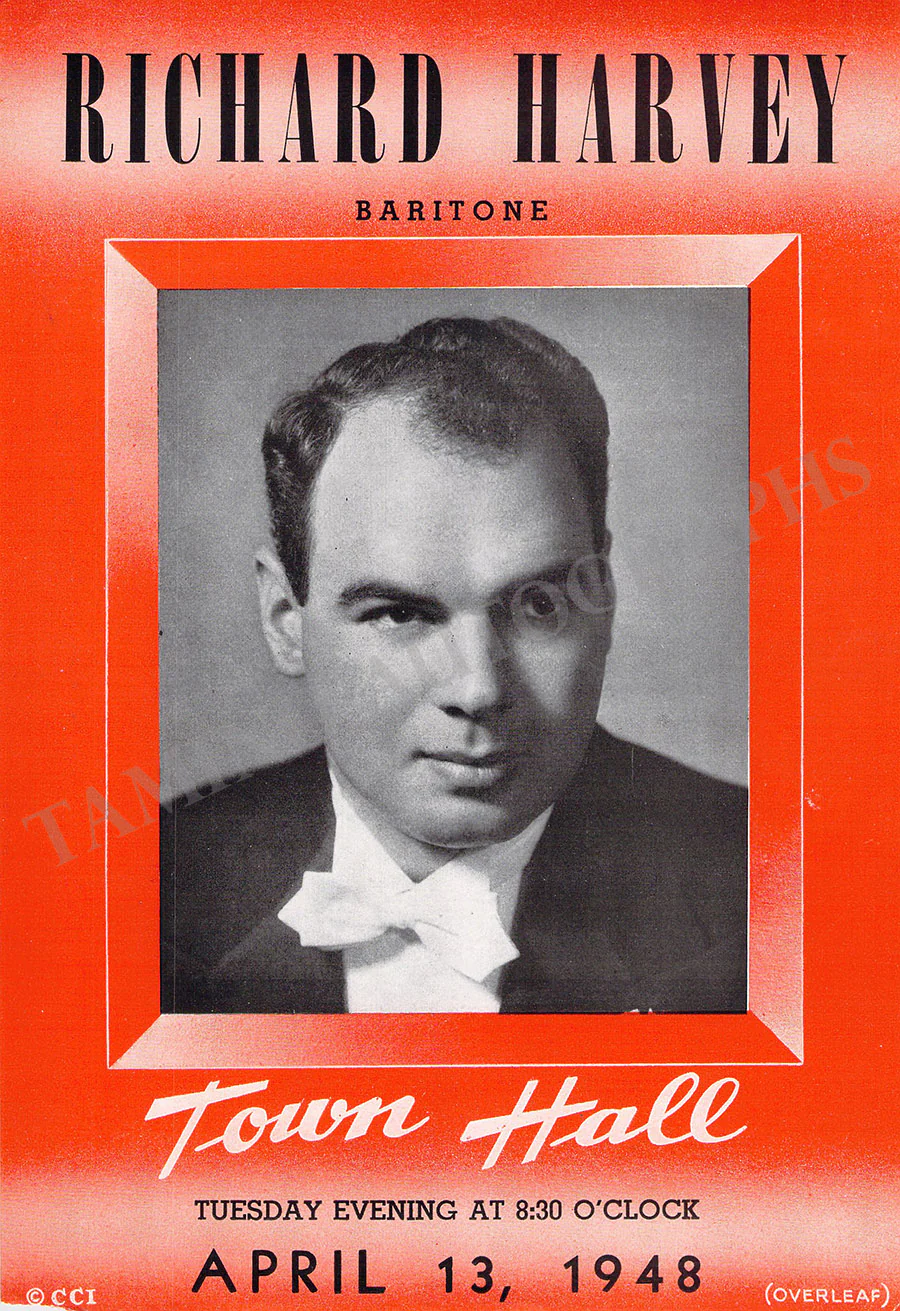 Male Singers - Collection of 90+ Playbills, Brochures & Programs - Image 17