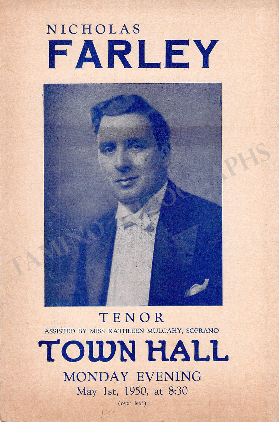 Male Singers - Collection of 90+ Playbills, Brochures & Programs - Image 52