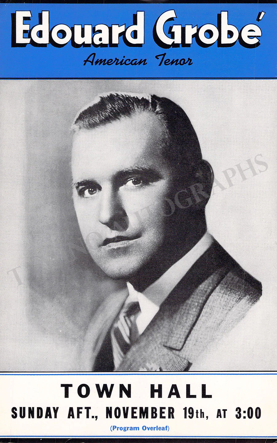 Male Singers - Collection of 90+ Playbills, Brochures & Programs - Image 60