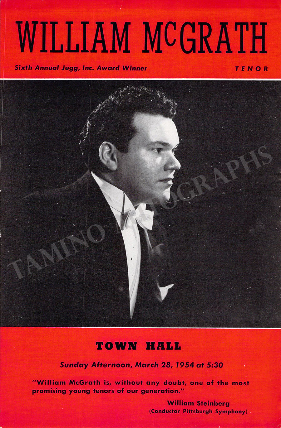 Male Singers - Collection of 90+ Playbills, Brochures & Programs - Image 79