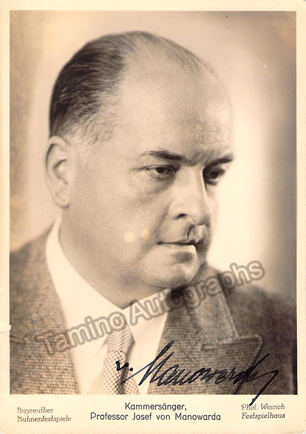 MANOWARDA, Josef von (Various Autographs) - Image 3