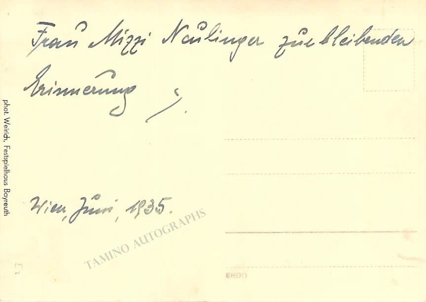MANOWARDA, Josef von (Various Autographs) - Image 7