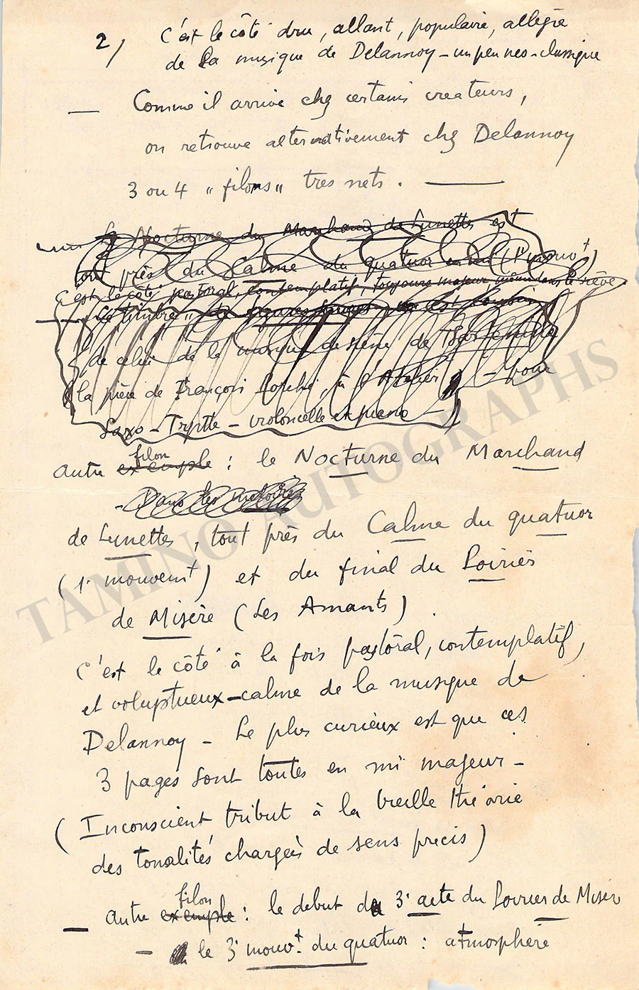 Delannoy, Marcel - Signed Document - Image 3
